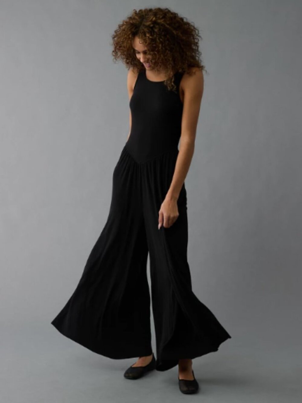 Grey AE Soft & Sexy Highneck Jumpsuit Size XSmall